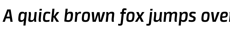 Preview of Neuron Angled DemiBold Italic font