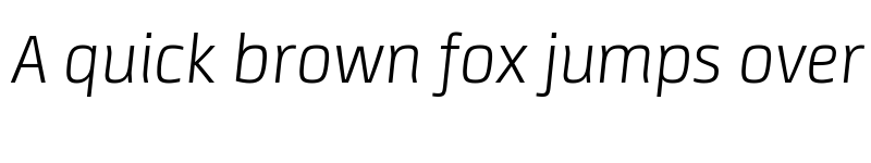 Preview of Neuron Angled ExtraLight Italic font