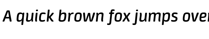 Preview of Neuron DemiBold Italic font