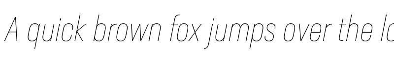 Preview of Neusa Next Std Compact Thin Italic font