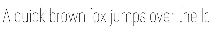 Preview of Neusa Next Std Compact Thin font