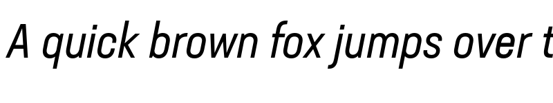 Preview of Neusa Next Std Condensed Italic font