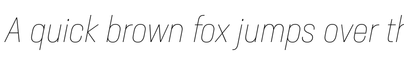Preview of Neusa Next Std Condensed Thin Italic font