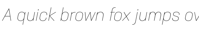 Preview of Neusa Next Std Thin Italic font