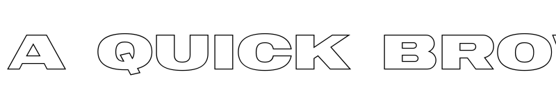 Preview of Neutro Outline font