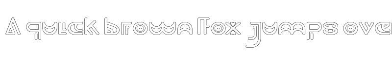 Preview of NEVER ENDING MAZE-Hollow Regular font