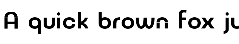 Preview of NeverMind Bauhaus Bold font