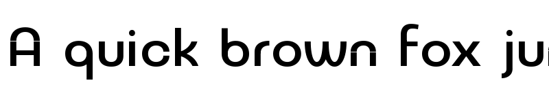 Preview of NeverMind Bauhaus DemiBold font