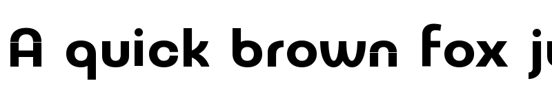 Preview of NeverMind Bauhaus Extrabold font