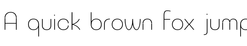 Preview of NeverMind Bauhaus ExtraLight font