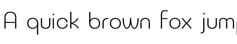 Preview of NeverMind Bauhaus Light font