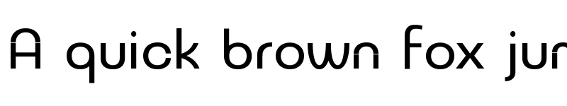 Preview of NeverMind Bauhaus Medium font