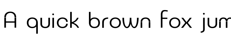 Preview of NeverMind Bauhaus Regular font