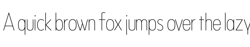 Preview of NeverMind Display ExtraCondensed Thin font