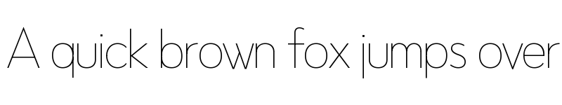 Preview of NeverMind Display SemiCondensed Thin font