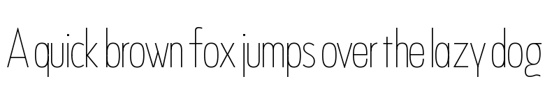 Preview of NeverMind Display UltraCondensed Thin font