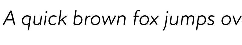 Preview of New Atten Round Book Italic font