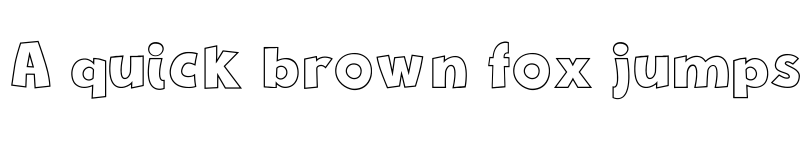Preview of New Comic BD Outline Regular font