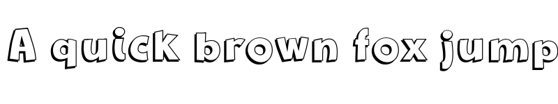 Preview of New Comic BD Shadow Regular font