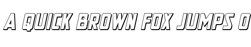 Preview of New Comic Title 3D Italic Regular font