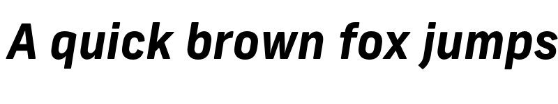 Preview of New Frank Bold Italic font