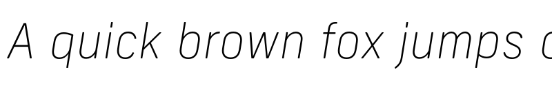 Preview of New Frank Thin Italic font