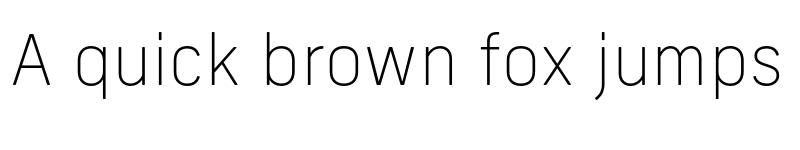 Preview of New Frank Thin font