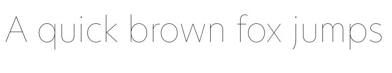 Preview of New Hero Hairline font