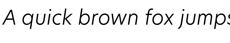 Preview of New Hero Light Italic font