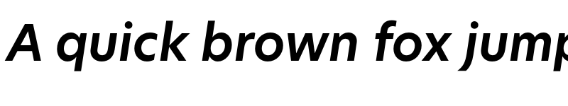 Preview of New Hero SemiBold Italic font