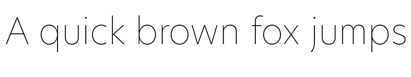 Preview of New Hero Thin font