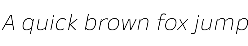 Preview of New Nord Thin Italic font