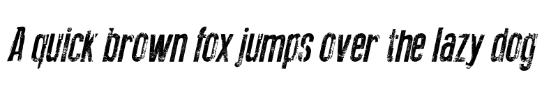 Preview of New Press Eroded Italic Italic font