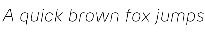 Preview of New Rubrik Edge ExtraLight Italic font