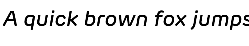 Preview of New Rubrik Edge Medium Italic font