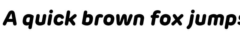 Preview of New Rubrik ExtraBold Italic font