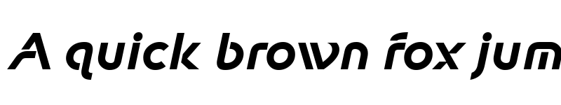 Preview of New Shape Bold Oblique font