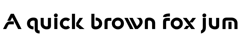 Preview of New Shape Bold font