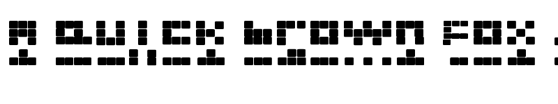 Preview of NEW TETRIS Regular font