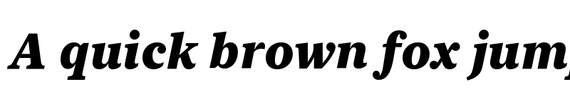 Preview of New York Small Heavy Italic font
