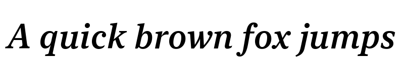 Preview of New York Small Medium Italic font