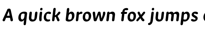 Preview of New Zen Bold Italic font