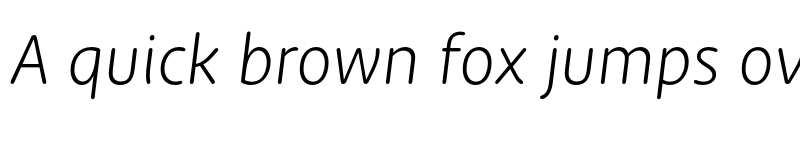 Preview of New Zen Light Italic font