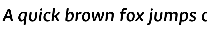 Preview of New Zen SemiBold Italic font