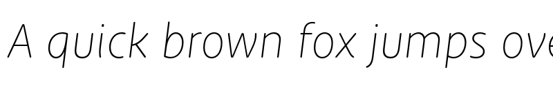 Preview of New Zen Thin Italic font
