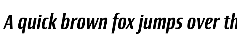 Preview of Newbery Sans Pro Cd Medium It font