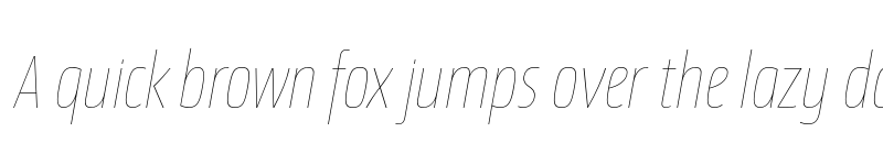 Preview of Newbery Sans Pro Cd Thin It font