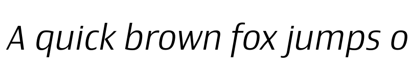 Preview of Newbery Sans Pro Light It font