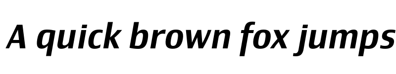 Preview of Newbery Sans Pro Medium It font