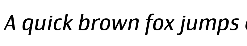 Preview of Newbery Sans Pro Regular It font